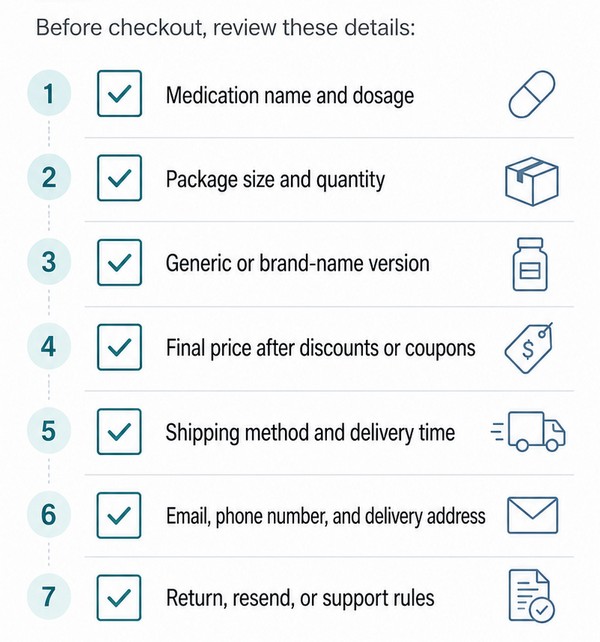 order checklist